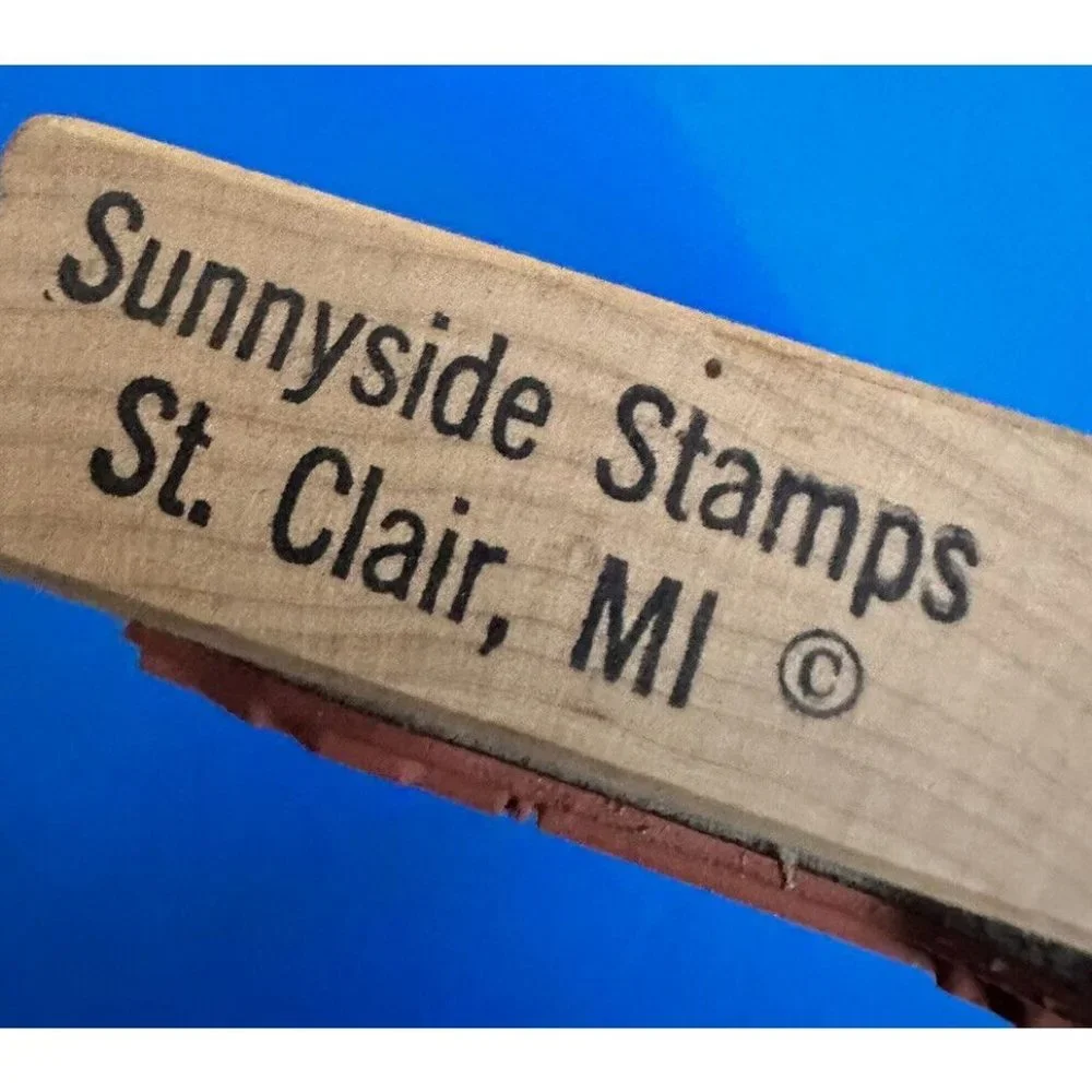 Old Presque Isle Lighthouse Michigan‎ Lake Huron Rubber Stamp See Pictures